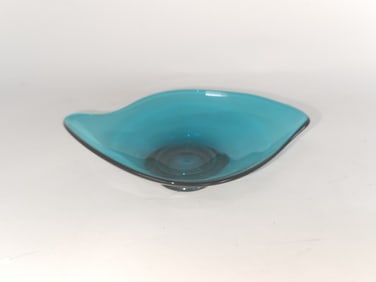 Vintage Viking Bluenique Glass Bon Bon Dish