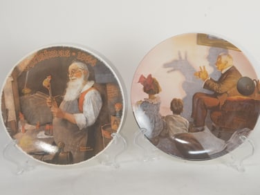 (2) Limited Ed. Knowles Norman Rockwell Porcelain