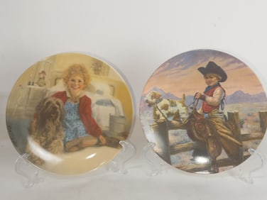 (2) Limited Ed. Knowles Annie & Sandy Porcelain