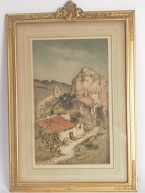 Limited Ed. Original Colored Etching by Vaugh Trow