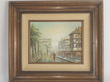 Arc de Triomphe Paris Oil Painting by Bernnard Bos