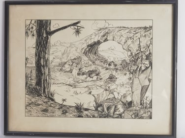 Etched Print by Walter Arthur Franshier