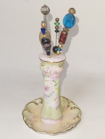 Vintage Hat Pins with Jar