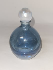 Vintage Blue Glass Perfume Bottle