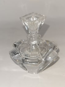 Vintage Clear Crystal Perfume Bottle