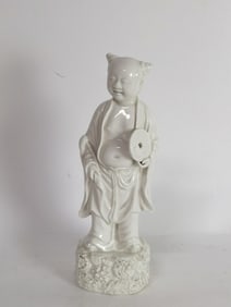 Chinese Porcelain Blanc de Chine LiuHai Figurine