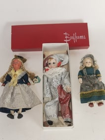 Three Vintage Dolls