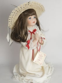 A Christmas Prayer Porcelain Doll