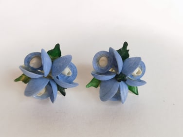 Costume Floral Ear Clips