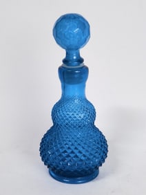 Vintage Italian Turquoise Blue Diamond Point Cut G