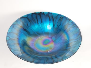 Tiffany & Co. Style Iridescent Art Glass Bowl