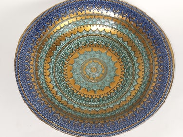Turkish Art Glass Charger
