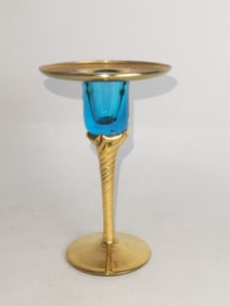 Vintage Venetian Glass Candle Holder