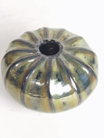 Gureta Art Glass Metallic Lobed Vase