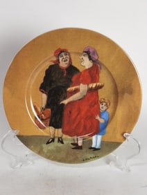 Tuscan Storefronts by Guy Buffet Porcelain Plate