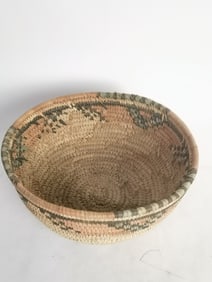 Vintage African Hand Made Woven Basket