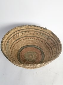 Vintage African Hand Made Woven Basket