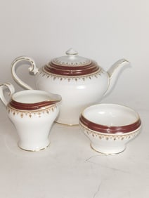 Set of Aynsley England Durham Porcelain Tea Wares