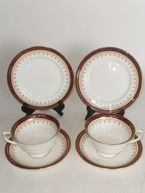 Set of Aynsley England Durham Porcelain Tea Wares