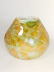 Swirl Colored Art Glass Vase
