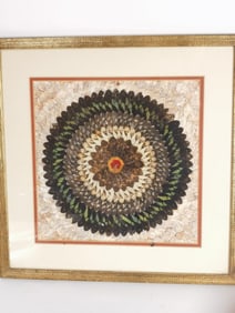 Vintage Butterfly Wing Kaleidoscope Art