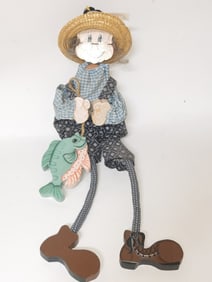 Vintage Hanging Scarecrow