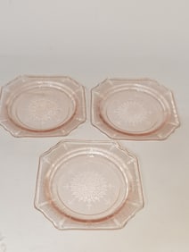(3) Vintage Anchor Hocking Pink Depression Glass P