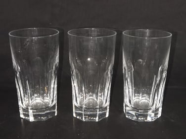 (3) Waterford Crystal Tall Tumblers