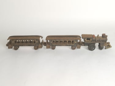 Antique Cast Iron Train Toy