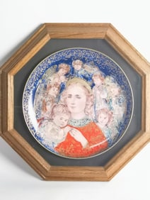 1985 Limited Ed. Knowles Edna Hibel Christmas Plat