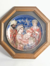 1986 Limited Ed. Knowles Edna Hibel Christmas Plat
