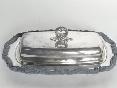 F.B. Rogers Silver Company Silver Plated Butter Di