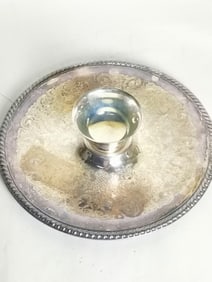 WM Rogers Silver Plated Cocktail Platter