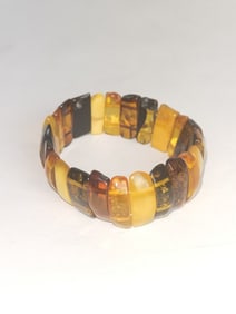Butterscotch Egg Yolk Amber Bead Bracelet