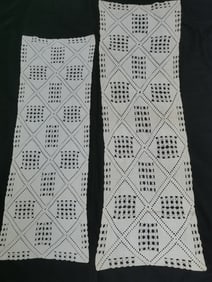 Group of Crochet Lace Table Mats