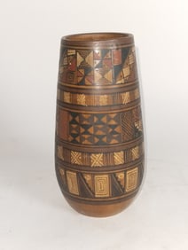 Pisac Peru Novica "Lamay" Ceramic Vase