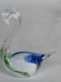 Midtyyllands Glasvaerk Glass Swan