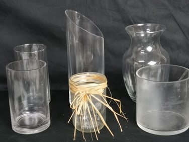 Group of Glass Vases
