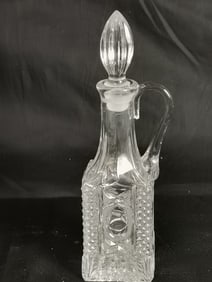 Vintage Cut Glass Cruet Bottle