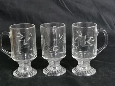 (3) Vintage Princess House Heritage Irish Coffee M