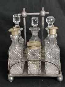 D&A Glass Condiment Set