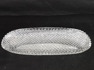 Vintage Glass Celery Bowl