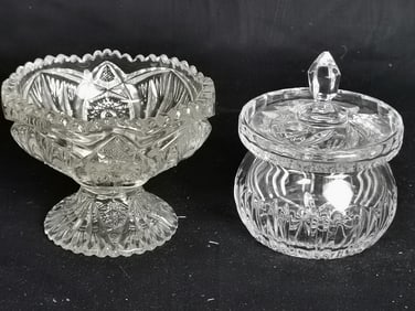 Two Vintage American Glass Wares