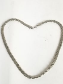 Silver Tone Metal Necklace