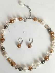 Faux Pearl Jewelry Set