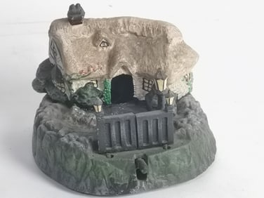 Vintage Cast Iron Country Cottage Mechanical Bank