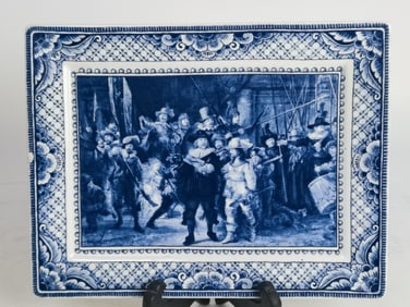 Delft Holland "Nightwatchers" B&W Plate
