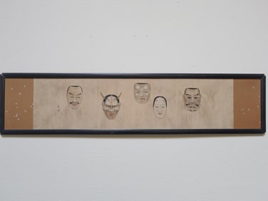 Japanese Opera Mask Painting