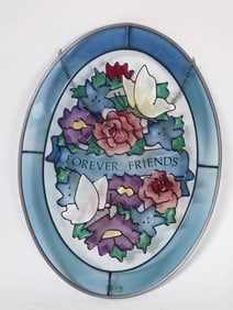 Forever Friends Colored Glass Decor