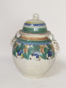Vintage Guanauvato Majolica Pottery Jar